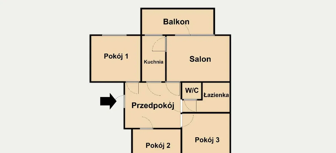 Bez mebli, 01.08. 4-pok. 69m2, Bronowice. - zdjęcie 2
