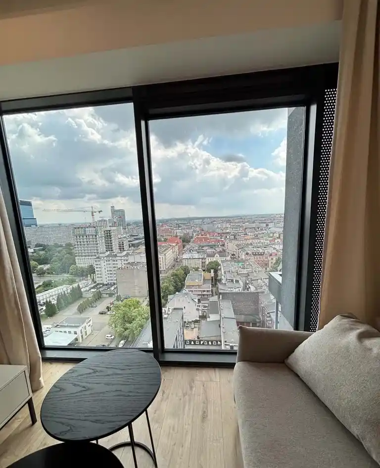 Wyjątkowe 2 pokoje z PANORAMĄ MIASTA!! 18 piętro - zdjęcie 4