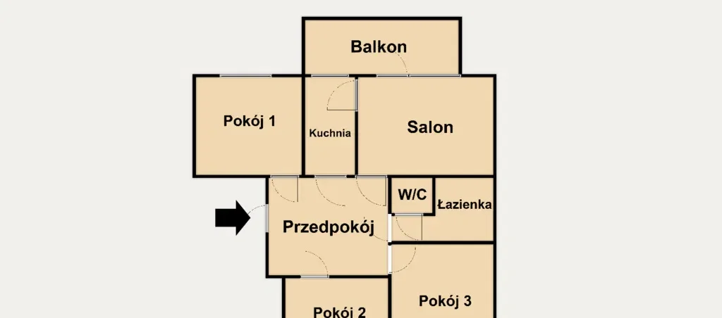 Bez mebli, 01.08. 4-pok. 69m2, Bronowice. - zdjęcie 2