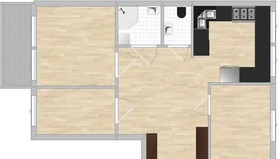 Mieszkanie 56m2, 3 pokoje, Łódź, Sacharowa - zdjęcie 10