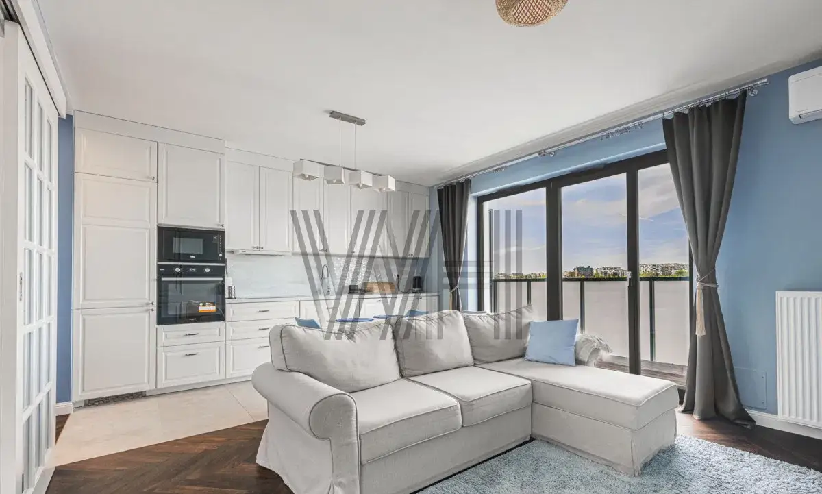 Apartament 3 pokoje z klimatyzacją i tarasem na Mokotowie