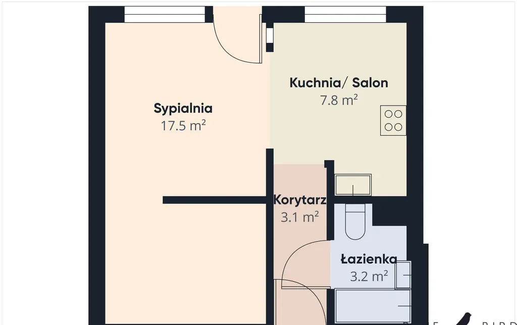 2 pokoje | ul. Rumiankowa | 2570 zł + media | od zaraz - zdjęcie 9