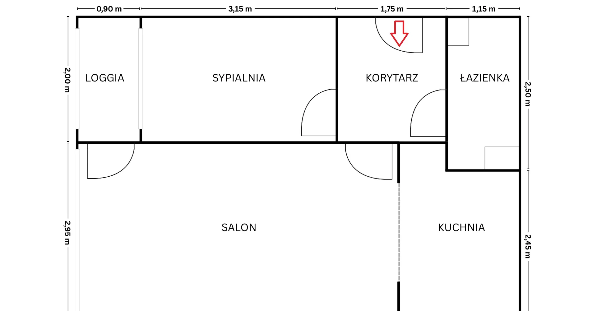 Mieszkanie 2pok. - Mł. Techników 49 | Loggia | Nowoczesna kuchnia - zdjęcie 10