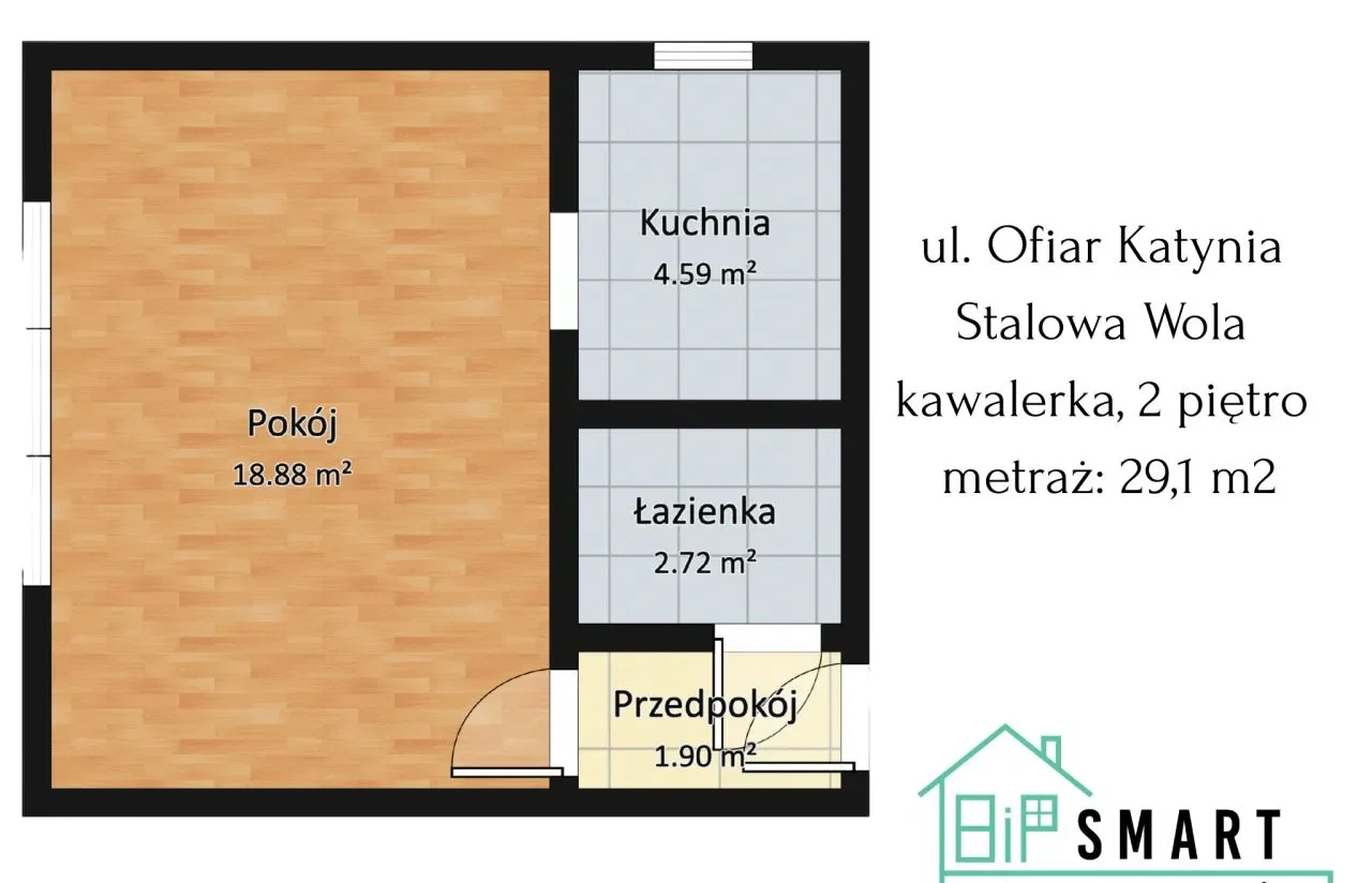 Kawalerka | 29,1 m² | Stalowa Wola | ul. Ofiar Kat - zdjęcie 10