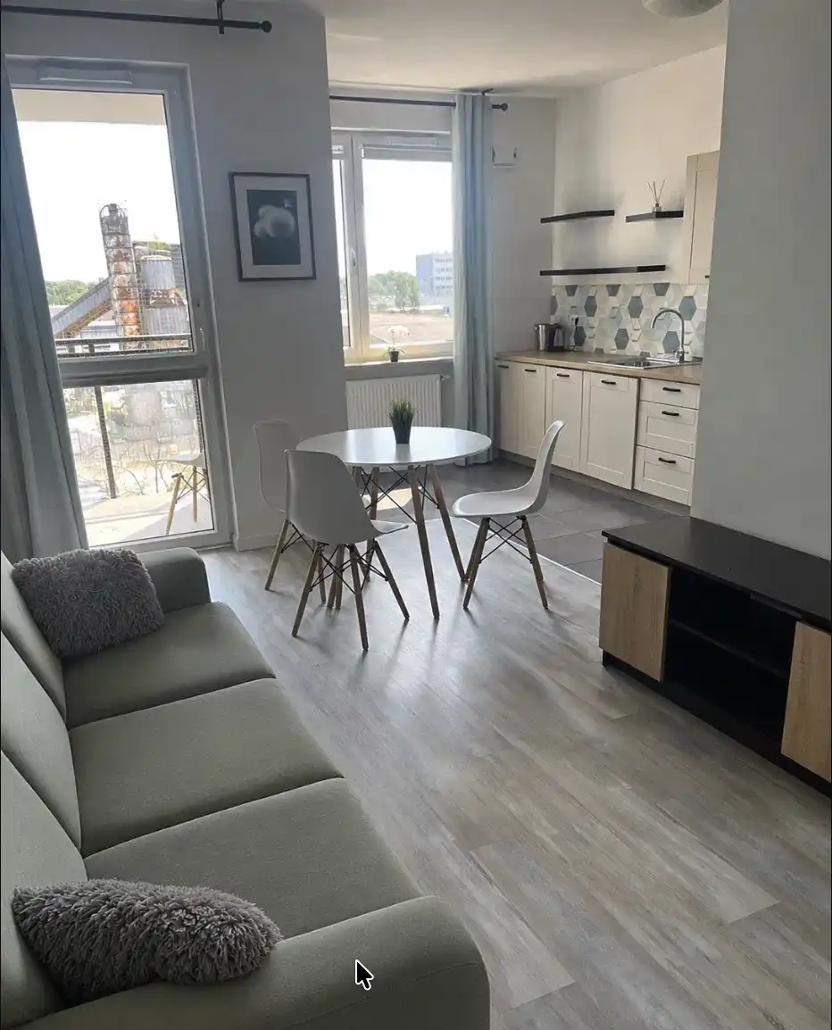 Umeblowane 2-pokojowe mieszkanie, 5. piętro, balkon, osiedle strzeżone - zdjęcie 2