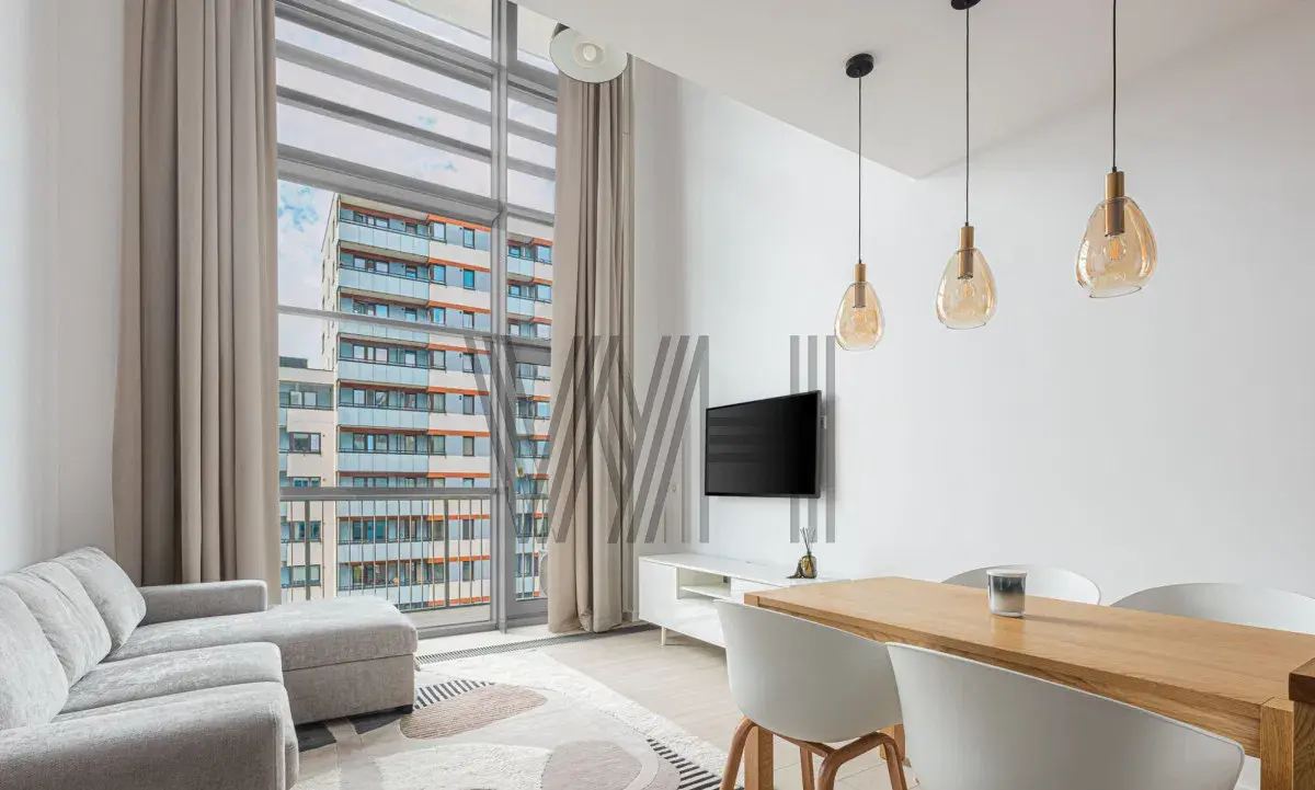 Qbik Mokotów | 2-pokojowy loft z klimatyzacją