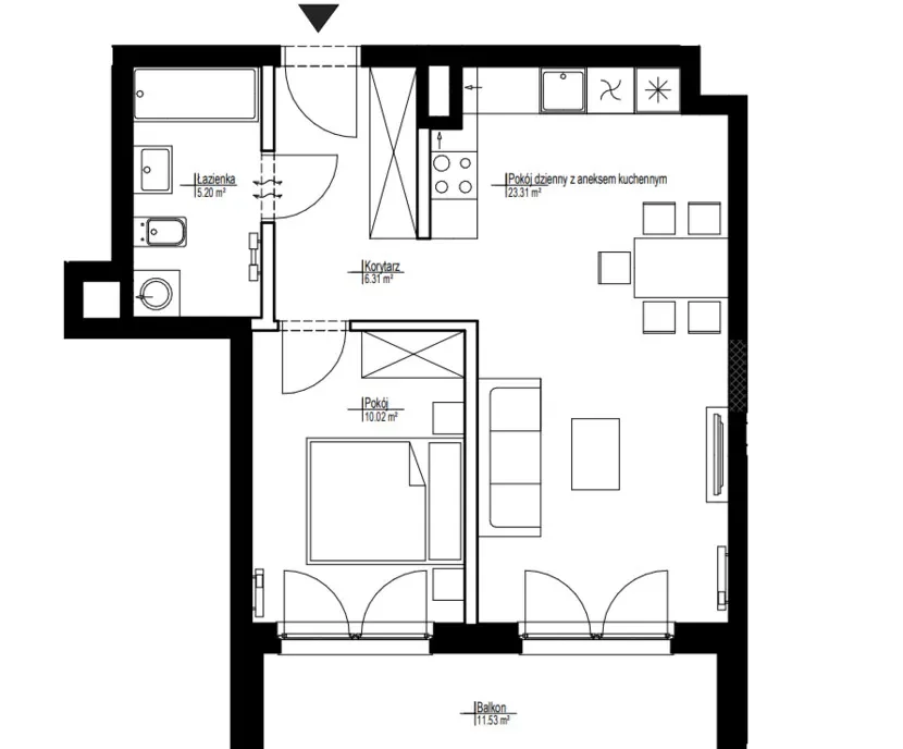 Mieszkanie w Tarnowie P.-balkon, parking, komórka - zdjęcie 10