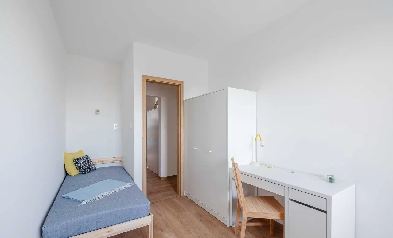Pokój jednoosobowy z dużym balkonem Nowy Gdańsk Zaspa