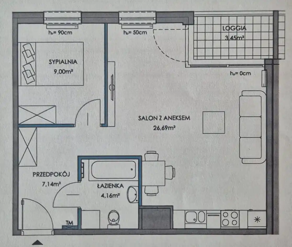2-pokojowe Mieszkanie | 47 m² | Garaż w cenie | Dostępne od zaraz - zdjęcie 9