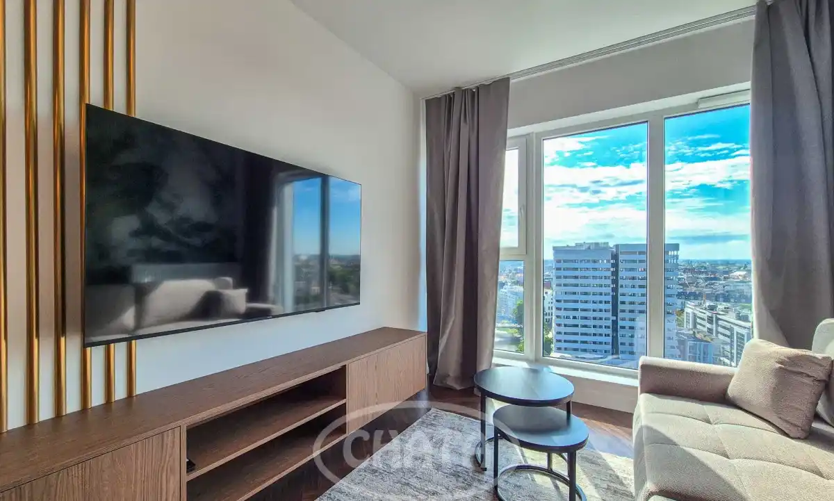 Apartament w Quorum z widokiem na panoramę miasta we Wrocławiu - zdjęcie 3
