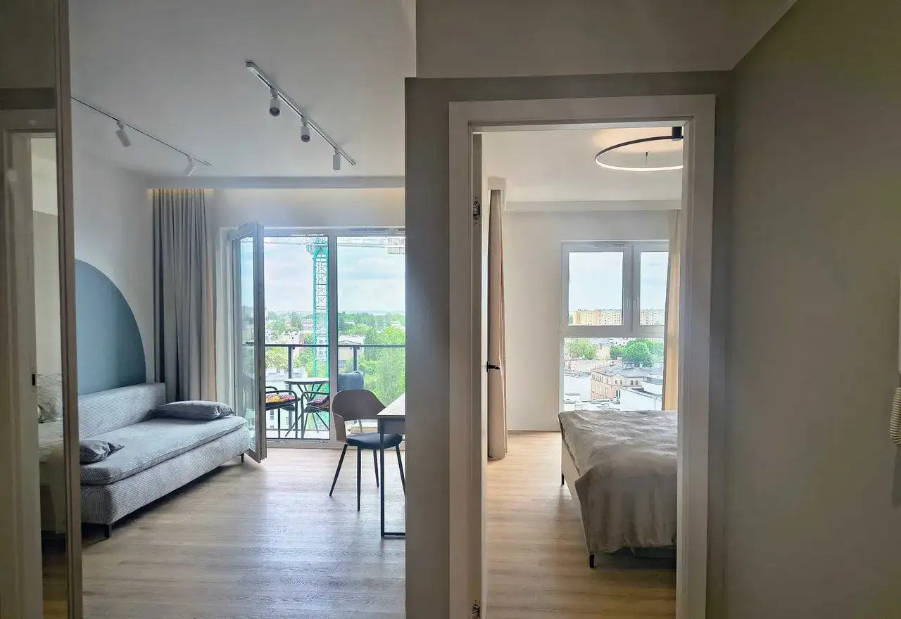 Komfortowe 2-pokojowe mieszkanie Tuwima Apartments z klimatyzacją w Łodzi - zdjęcie 7
