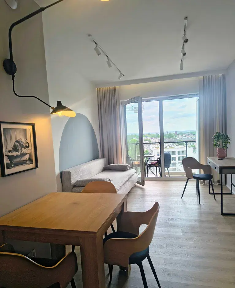 Komfortowe 2-pokojowe mieszkanie Tuwima Apartments z klimatyzacją w Łodzi - zdjęcie 2