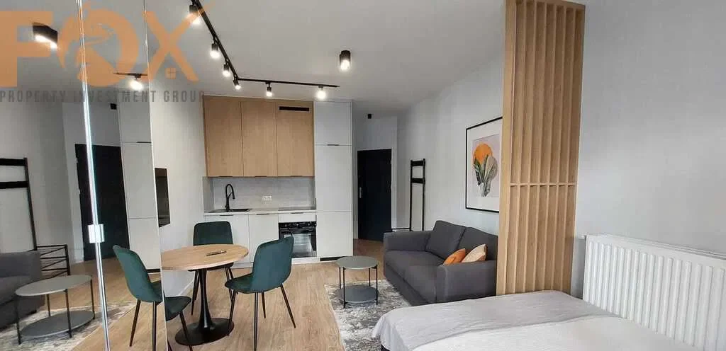 Studio z łóżkiem w inwestycji "Apartamenty Prestige" przy ul. Pomorskiej 45B w Łodzi