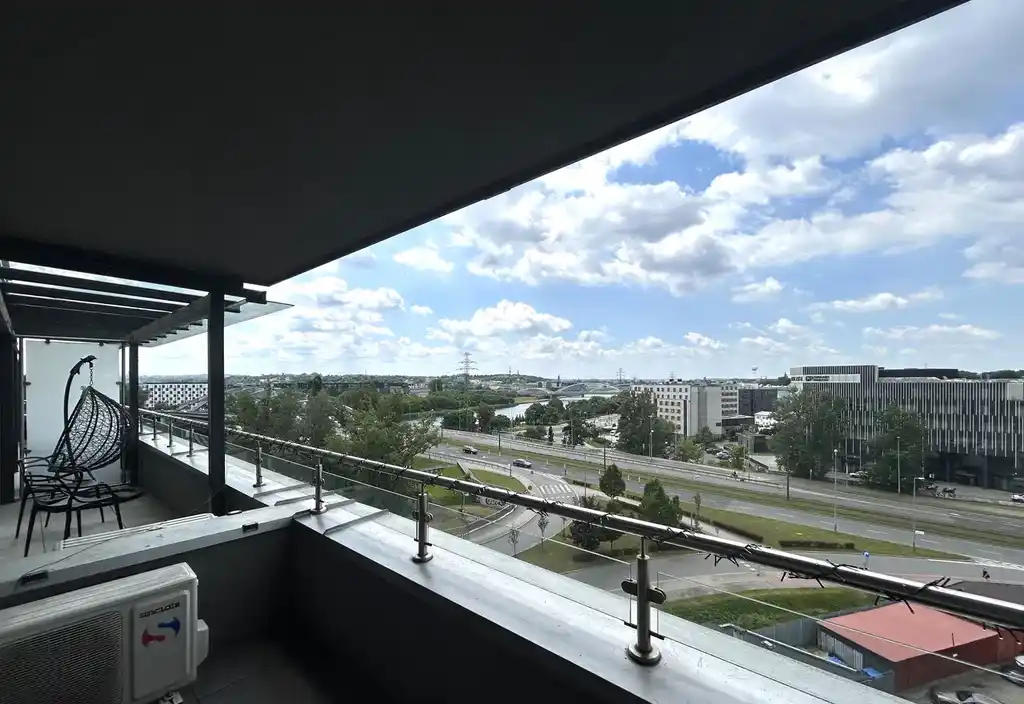 Na wynajem 3 pok. 70m2 Wiślane Tarasy, widok na Centrum i rzekę