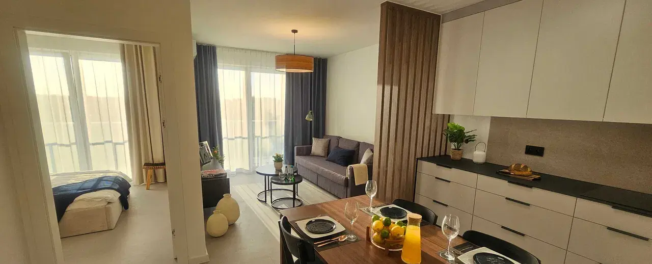 NOWE mieszkanie 50 m² - 2 pok. | Wysoki standard | Klimatyzacja | Balkon | Widok na zieleń - zdjęcie 3