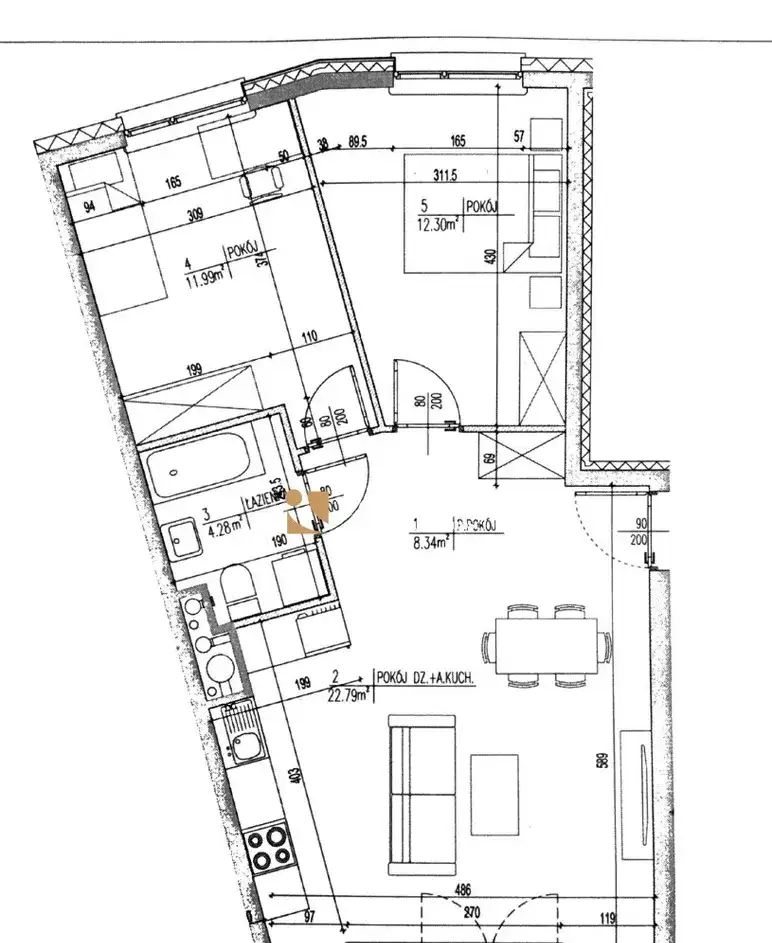 Apartament 3 pokojowy w sąsiedztwie Starego Miast - zdjęcie 5
