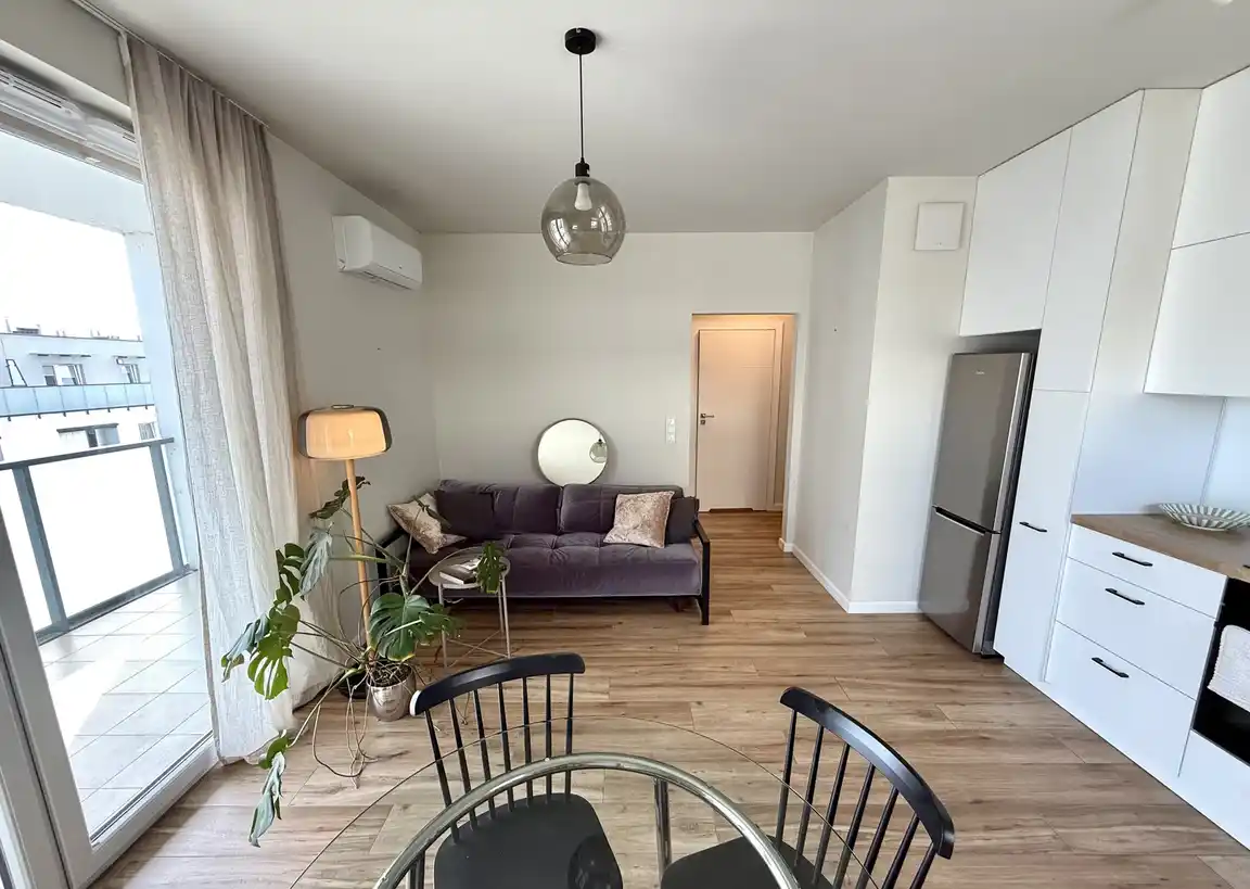 Nowoczesne mieszkanie 37,5m² z dużym balkonem i klimatyzacją na Gocławiu - zdjęcie 6