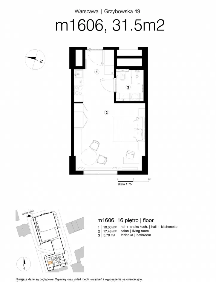 Studio | 31.49 m2 | Prowizja 0% | Top Floor | AC | Pet friendly - zdjęcie 7