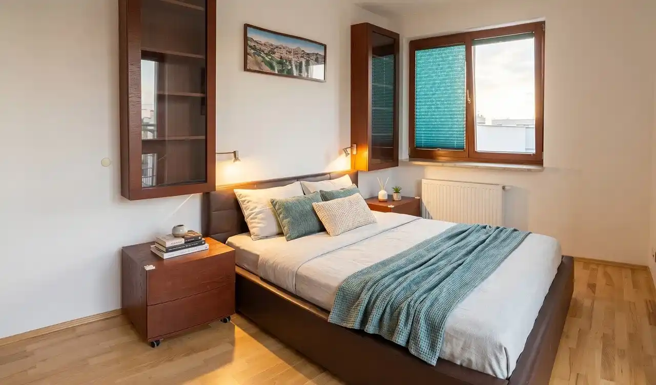 Przestronny apartament z tarasem i widokiem na zieleń w Warszawie - zdjęcie 3