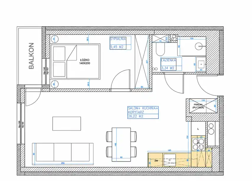 Mieszkanie 40,3 m² na wynajem w Warszawie - zdjęcie 7