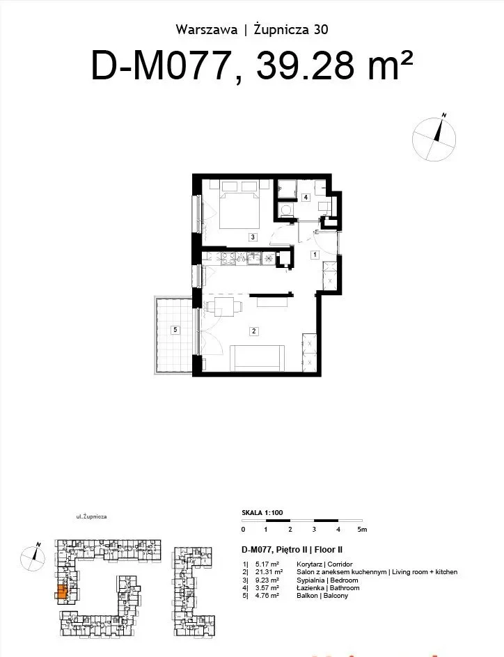 2-pokojowe | 39.28 m2 | Balkon | Internet w cenie | Bezpośrednio - zdjęcie 8