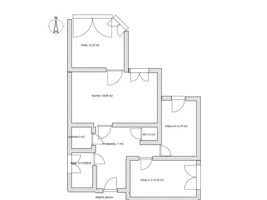 4niezależne pok.+salon *Mazowiecka*80m2 AGH UP UJ - zdjęcie 3