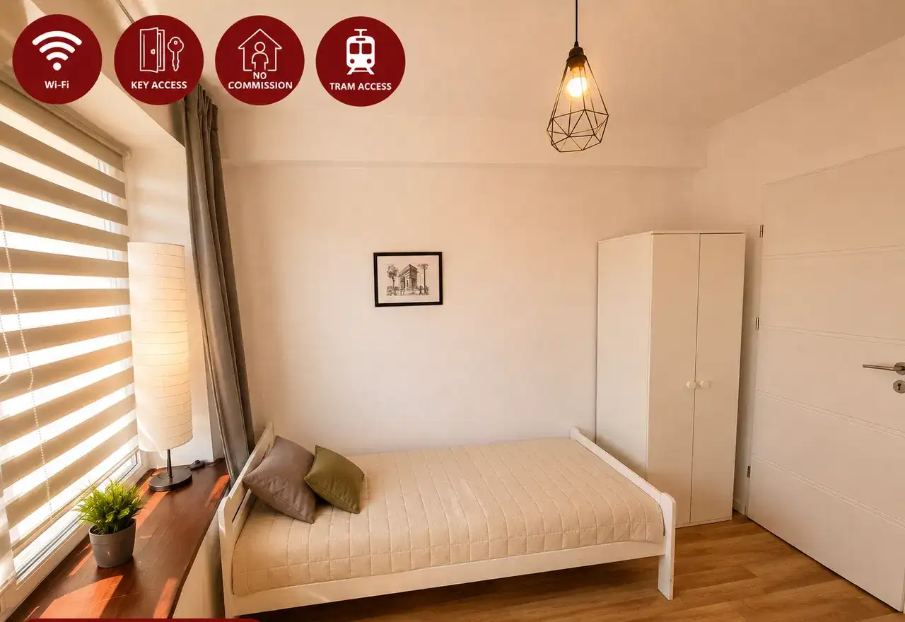 1 osobowy pokój z BALKONEM w pięknym APARTAMENCIE - zdjęcie 2