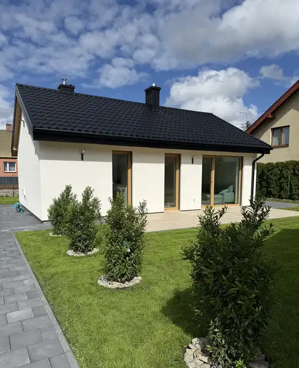 Wynajmę nowy dom 55m² z ogrodem i tarasem – Puck, ul. Paderewskiego 1d