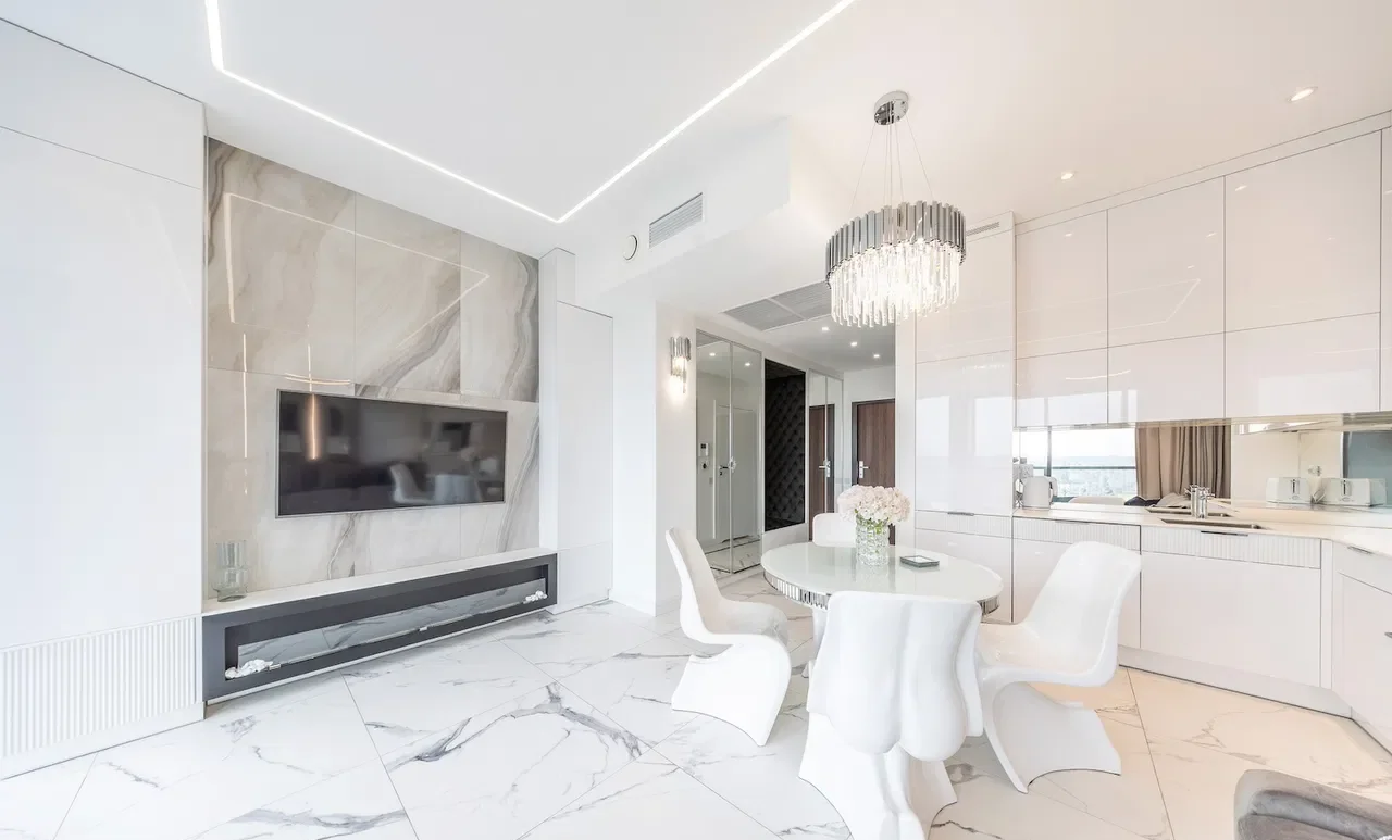 Luksusowy apartament 44 m2 umeblowany Hanza Tower 14 piętro balkon - zdjęcie 5