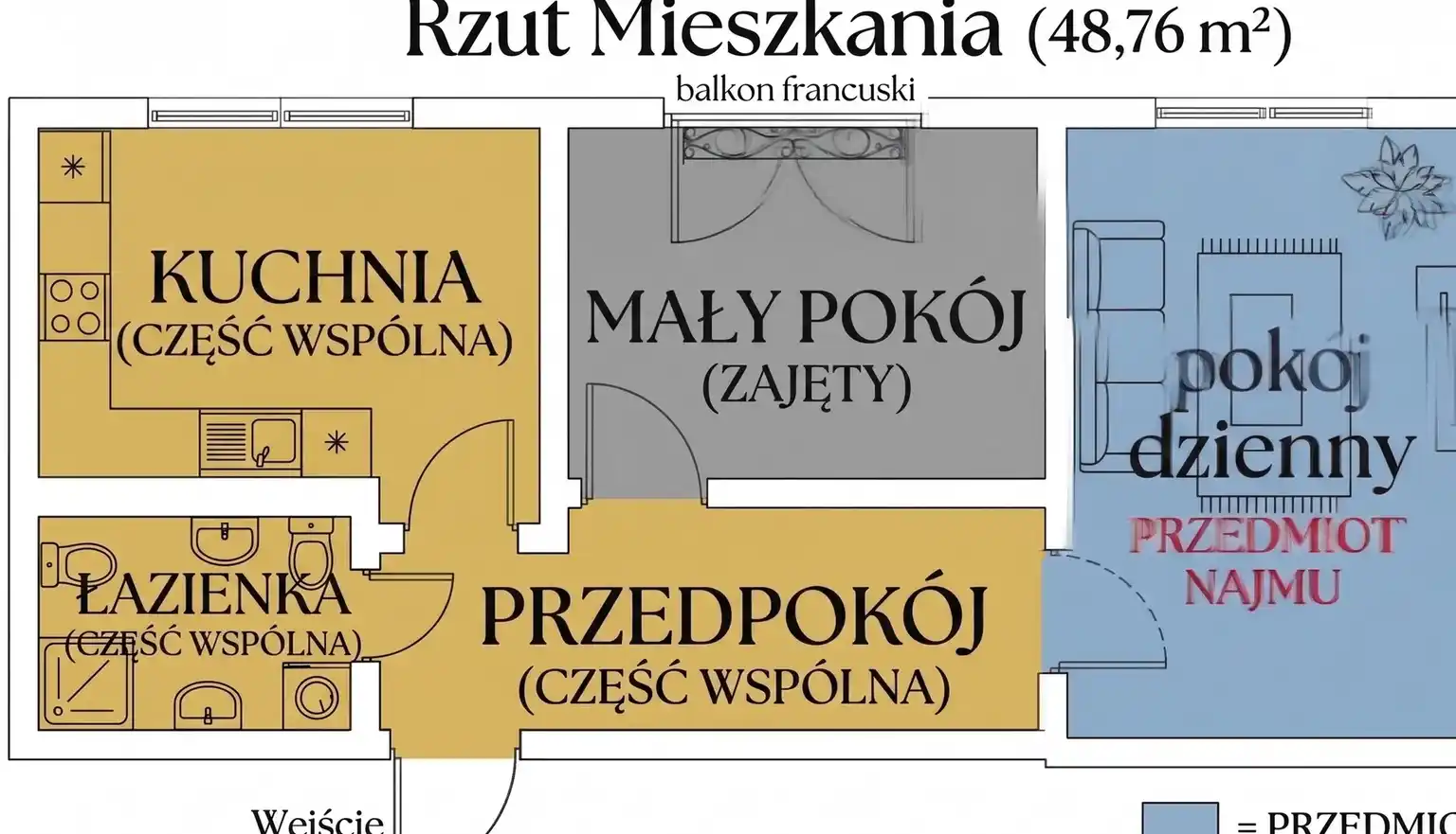 Okazja! Duży pokój w zadbanym mieszkaniu do wynajęcia | ul. Lwowska - zdjęcie 9