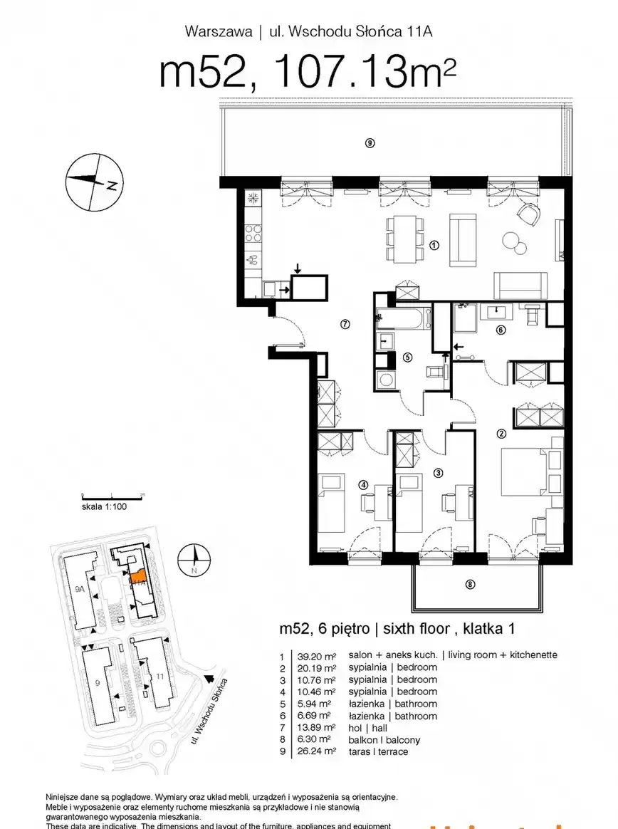 4-pokojowe | 107.13 m2 | Balkon | Internet w cenie | Bezpośrednio - zdjęcie 9