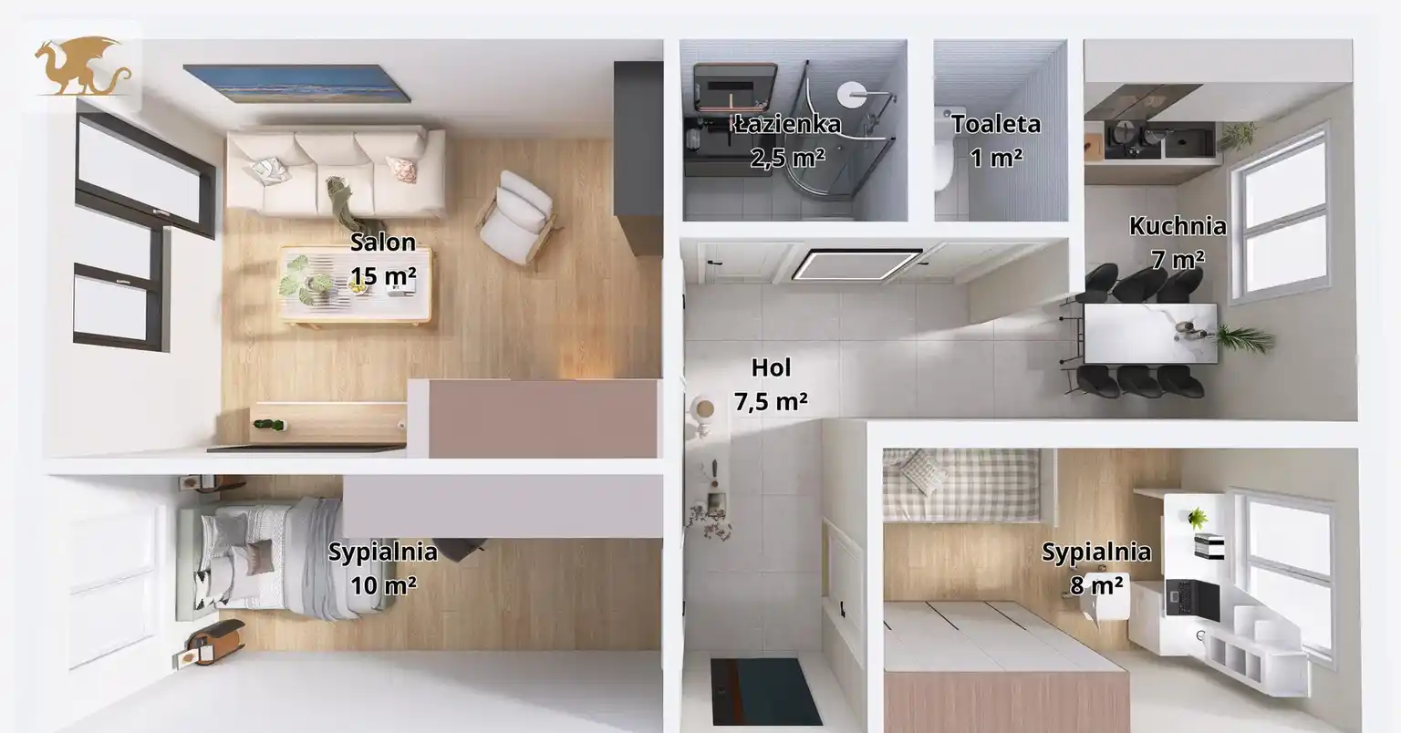 3-pokojowe mieszkanie z balkonem | Kęty, os. Nad Sołą - zdjęcie 10