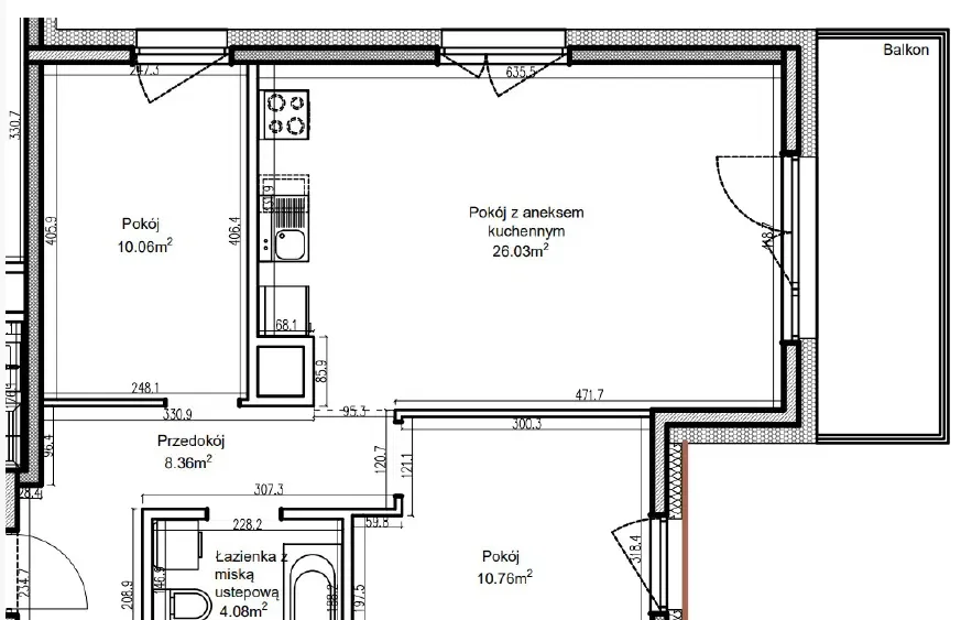 Mieszkanie 3-pokojowe z balkonem i 2 miejscami parkingowymi w cenie! - zdjęcie 4